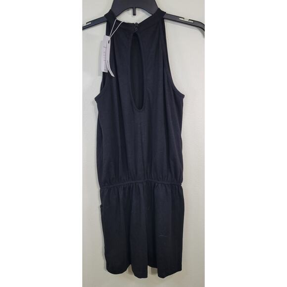 Merokeety Romper Womens Small Black Halter Neck Gothic Witchy EMO Casual NWT - Picture 5 of 9